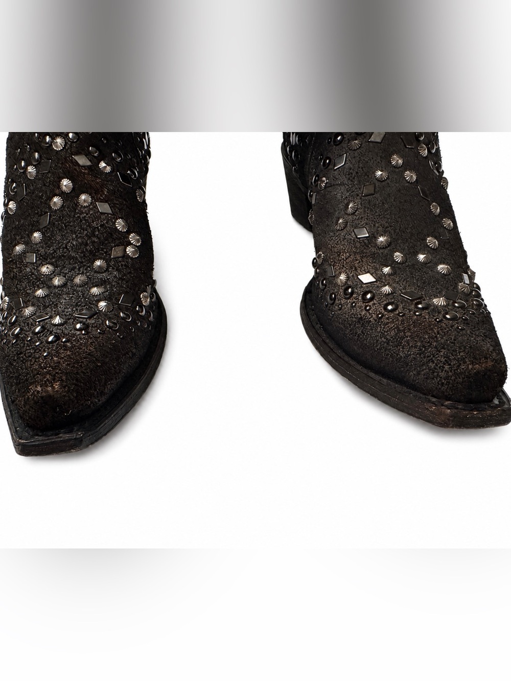 Rare Discontinued Corral Handcrafted Studded Distressed Leather Western Boot 7.5 - Picture 13 of 16